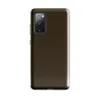 Glossy Rich Earth Brown Tough Case for Samsung — solid deep warm brown with subtle organic texture variation across