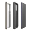 Glossy Rich Earth Brown Tough Case for Samsung — solid deep warm brown with subtle organic texture variation across