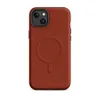 Matte Ember Red Textured MagSafe Tough Case for iPhone — deep burnt red surface with a subtle all-over crackle glaze texture