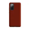 Matte Crimson Ember Tough Case for Samsung — deep crimson red surface with subtle crackled mosaic texture and warm ember