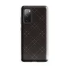 Glossy Dark Diamond Quilted Leather Tough Case for Samsung — deep espresso brown quilted leather pattern with a diagonal