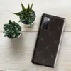 Glossy Dark Diamond Stitch Tough Case for Samsung — dark brown background with diagonal diamond grid in double dashed stitch
