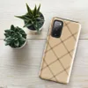 Glossy Classic Diamond Lattice Tough Case for Samsung — diagonal diamond grid with double brown dashed lines intersecting