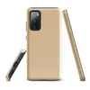 Glossy Sandy Dune Minimalist Tough Case for Samsung — soft sandy beige textured surface with subtle tonal speckles