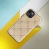 Glossy Woven Diamond Lattice MagSafe Tough Case for iPhone — diagonal double-line lattice grid forming small diamonds