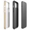 Glossy Desert Sand Minimalist MagSafe Tough Case for iPhone — soft sandy beige surface with a subtle warm-toned organic