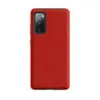 Matte Scarlet Texture Bold Tough Case for Samsung — deep scarlet red surface with organic mottled texture and subtle tonal