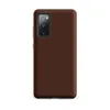 Matte Rich Cognac Solid Tough Case for Samsung — solid deep cognac brown in a smooth, matte flat color with no additional
