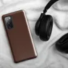 Glossy Rich Cognac Solid Tough Case for Samsung — solid deep cognac brown in a smooth, matte flat color with no additional