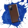 Glossy Rich Cognac Solid Tough Case for Samsung — solid deep cognac brown in a smooth, matte flat color with no additional