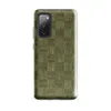 Glossy Woven Basket Weave Tough Case for Samsung — repeating woven basket weave tile pattern with alternating horizontal