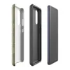 Glossy Woven Basket Weave Tough Case for Samsung — repeating woven basket weave tile pattern with alternating horizontal