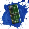 Glossy Highland Green Tartan Tough Case for Samsung — classic Scottish tartan in deep emerald green with intersecting white