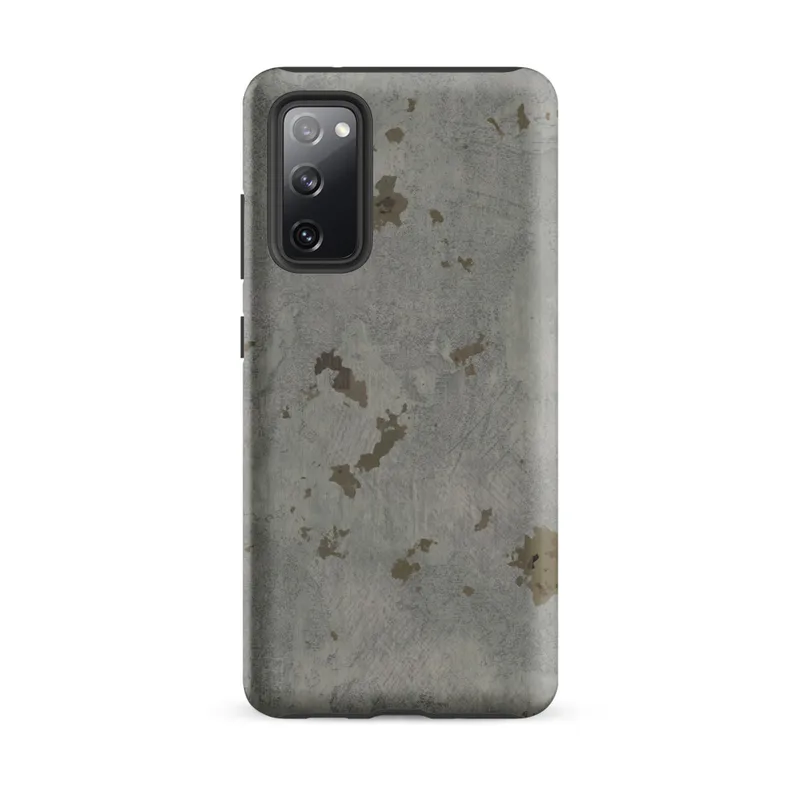 Matte Urban Decay Concrete Tough Case for Samsung — weathered concrete surface with irregular khaki and taupe patches