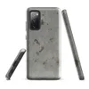 Glossy Urban Decay Concrete Tough Case for Samsung — weathered concrete surface with irregular khaki and taupe patches