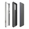 Glossy Urban Decay Concrete Tough Case for Samsung — weathered concrete surface with irregular khaki and taupe patches