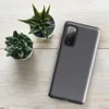 Glossy Storm Grey Texture Tough Case for Samsung — soft heathered storm grey fabric-like texture with subtle tonal variation