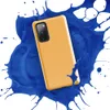 Glossy Golden Apricot Minimal Tough Case for Samsung — smooth solid golden apricot surface with subtle paper-like texture