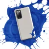 Glossy Clean Slate Minimal Tough Case for Samsung — smooth warm gray surface with subtle organic noise texture and soft