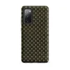 Matte Tactical Weave Armor Tough Case for Samsung — close-up woven basket texture in deep olive and warm khaki, interlocking