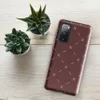 Glossy Crimson Cross Stitch Tough Case for Samsung — repeating white cross stitch marks and diagonal dashes on a deep