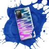 Glossy Neon Tide Wave Ripple Tough Case for Samsung — rippling water waves in a teal to violet to hot pink gradient