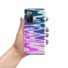 Glossy Neon Tide Wave Ripple Tough Case for Samsung — rippling water waves in a teal to violet to hot pink gradient