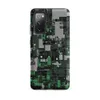 Matte Circuit City Camo Tough Case for Samsung — dense overhead grid of interlocking industrial structures in forest green