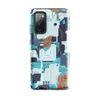 Glossy Circuit Surge Tech Armor Tough Case for Samsung — dense futuristic circuit board pattern in cyan, electric blue