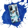 Glossy Circuit Surge Tech Armor Tough Case for Samsung — dense futuristic circuit board pattern in cyan, electric blue