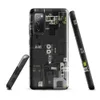 Glossy Circuit City Tough Case for Samsung — dense overhead schematic of industrial machinery and circuit pathways