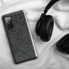 Glossy Dark Chain Mail Armor Tough Case for Samsung — close-up chain mail armor pattern in deep charcoal and steel grey