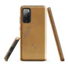 Glossy Golden Desert Storm Tough Case for Samsung — peeling gold and ochre paint texture with scattered silvery grey patches
