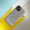 Glossy Weathered Concrete Urban MagSafe Tough Case for iPhone — weathered gray concrete surface with irregular patches