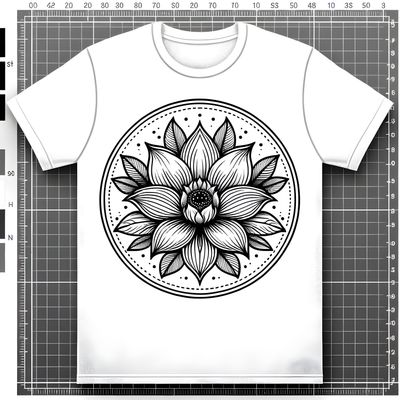 Elegant Mandala Blossom Tee