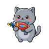 Galactic Kitty Adventure Tee - front artwork