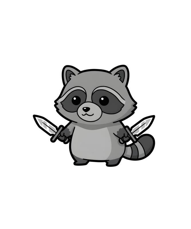 Ninja Raccoon Adventure Tee