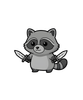 Ninja Raccoon Adventure Tee - front artwork