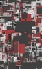 Grid City Chaos Tough Case for Samsung design — overhead urban grid map abstraction in deep red, white, and charcoal