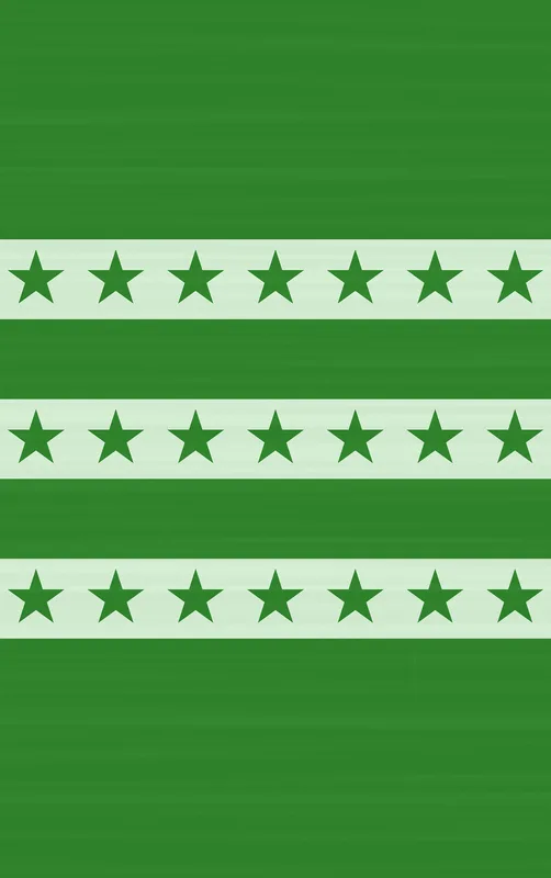 Green Stars and Stripes Tough Case for iPhone design — rows of dark green five-pointed stars on alternating light and dark