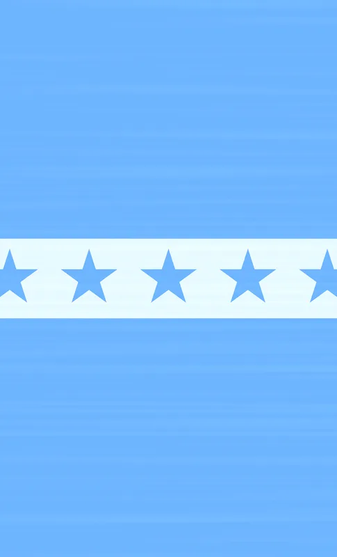 Blue Skies Seven Stars Tough Case for Samsung design — seven blue five-pointed stars aligned in a row on a white horizontal