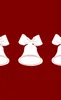 Triple Bells Holiday Cheer Tough Case for Samsung design — three white Christmas bells with ribbon bows arranged in a row