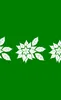 Triple Poinsettia Holiday Tough Case for Samsung design — three white poinsettia blooms with detailed leaf silhouettes