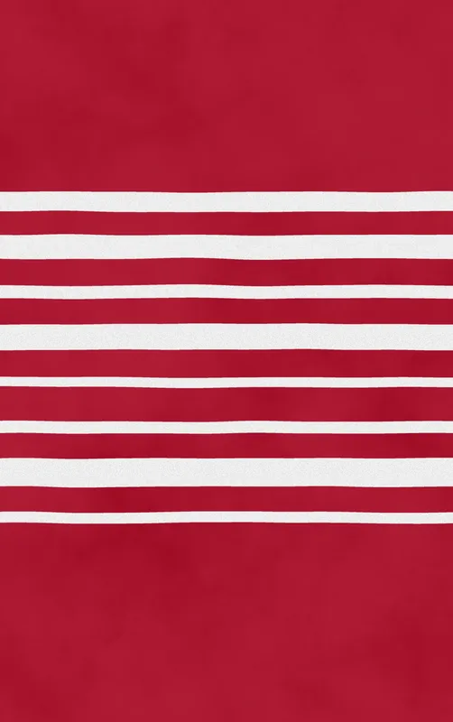 Classic Red Stripe MagSafe Tough Case for iPhone design — horizontal white stripes evenly spaced on a deep crimson red