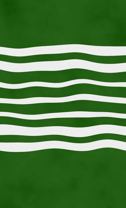 Green Wave Stripe Tough Case for Samsung design — wavy horizontal white stripes flowing across a deep forest green