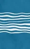 Ocean Wave Lines Tough Case for iPhone design — fluid white wavy horizontal lines layered across a rich teal blue background