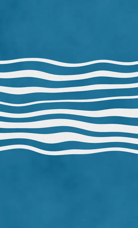 Ocean Wave Lines Tough Case for Samsung design — white undulating horizontal wave lines flowing across a deep ocean blue