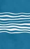 Ocean Wave Lines Tough Case for Samsung design — white undulating horizontal wave lines flowing across a deep ocean blue