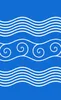 Ocean Waves Nautical Tough Case for Samsung design — white multi-line rolling ocean waves and spiral curl crests repeating