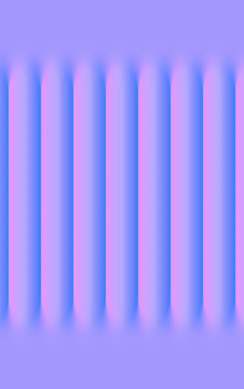 Neon Ridges MagSafe Tough Case for iPhone design — soft vertical ridges with a 3D ripple effect in periwinkle blue and vivid